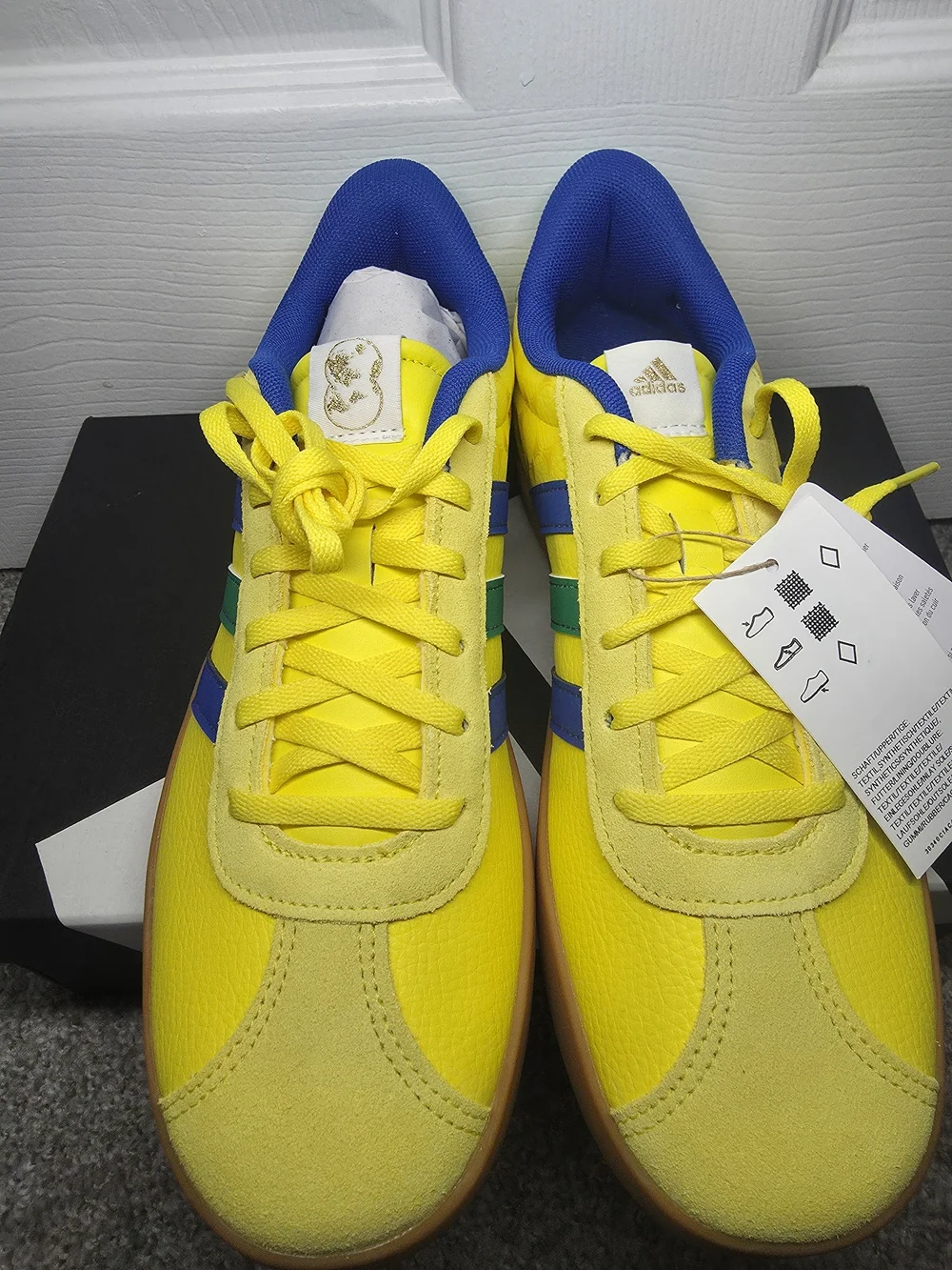 adidas Yellow Blue Green Athletic Sneakers